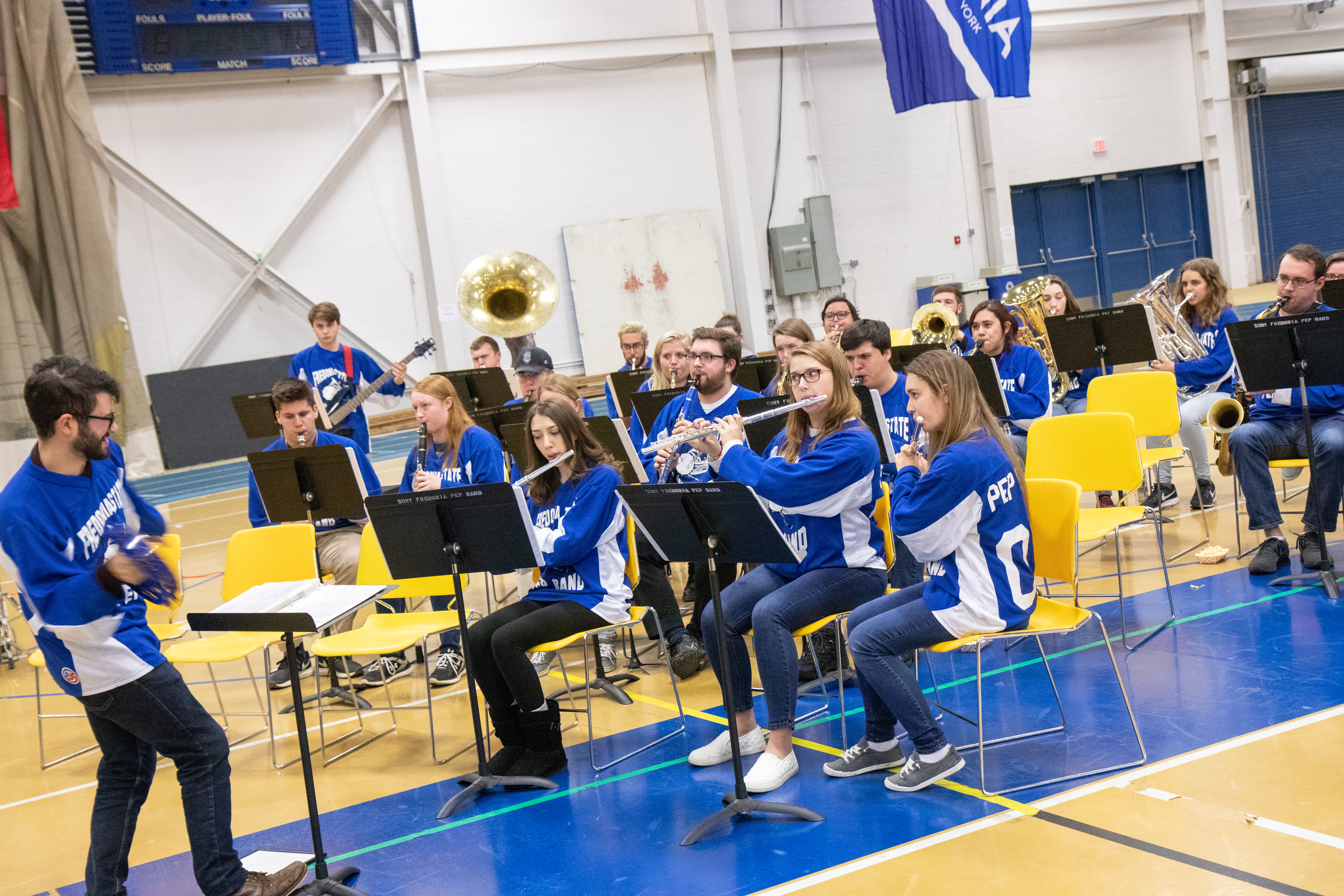 Pep Band at Homecoming 2018