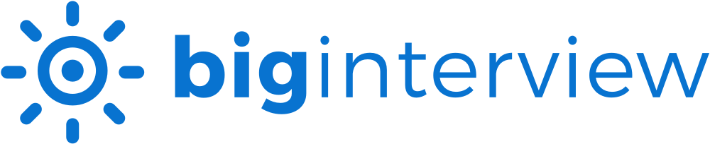 Big Interview logo - practice your interviewing skills online using Big Interview
