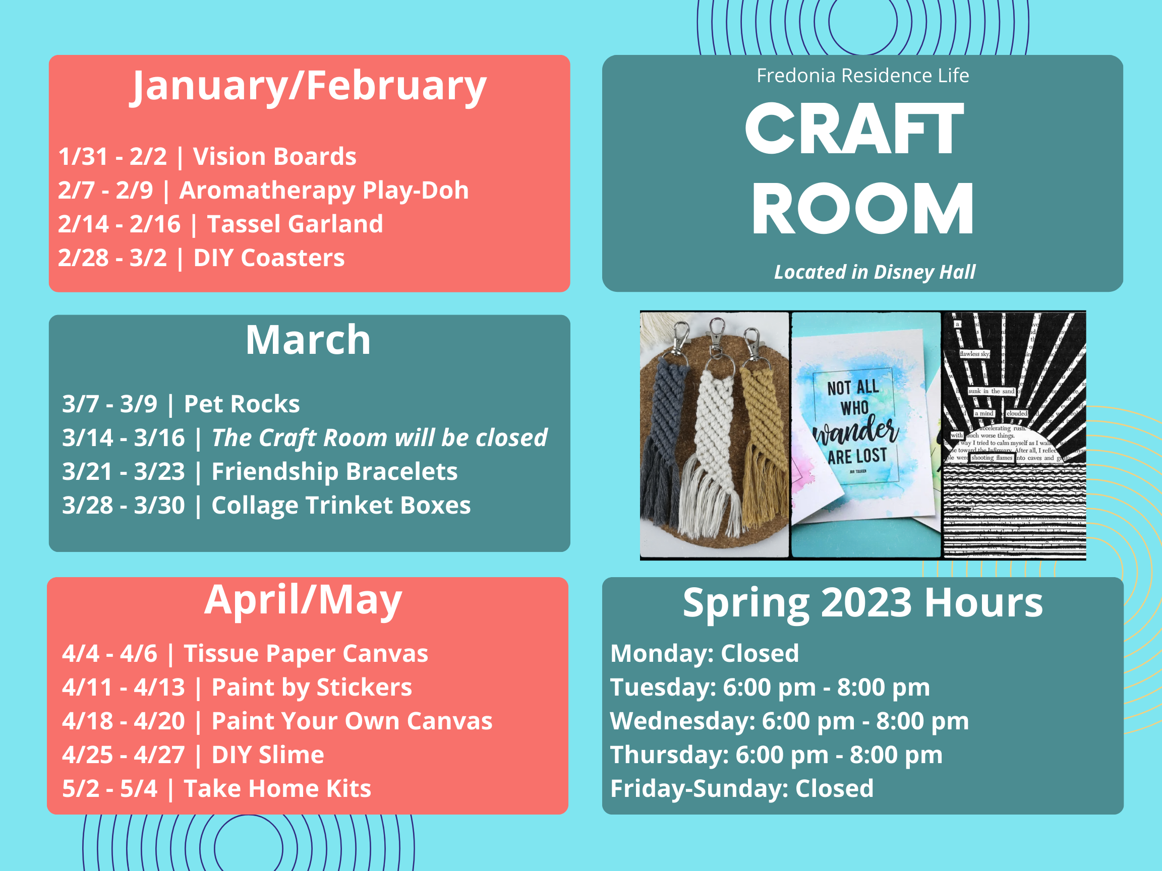 Spring 2023 Craft Room