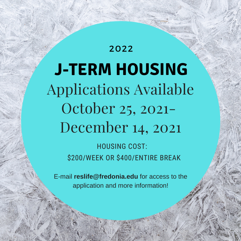 Infographic detailing J-Term housing costs and application details