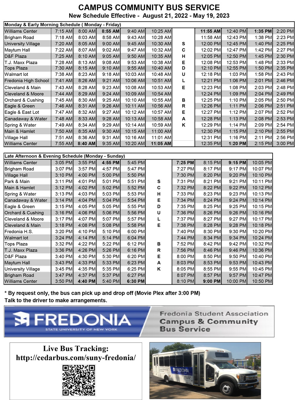 Bus Schedule