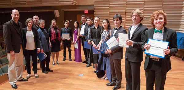2018 Sorel Piano Competition finalists and judges