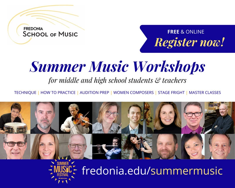 Fredonia School of Music to offer free summer for middle and