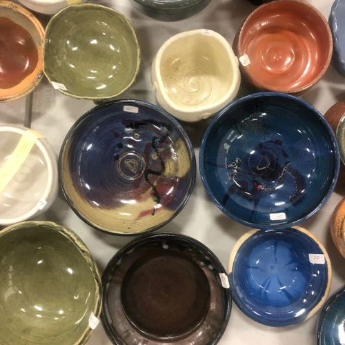 group of empty soup bowls