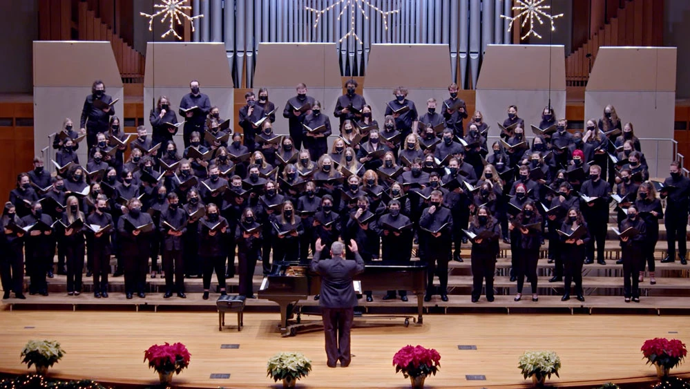 choruses perform in King Concert Hall