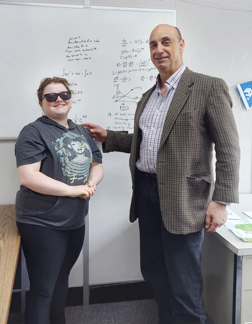 Anne Smith with Dr. Jonathan Chausovsky.