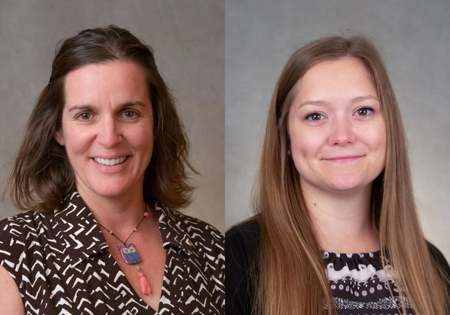 Associate Professor Kate Mahoney and Assistant Professor Jessica Finkeldey