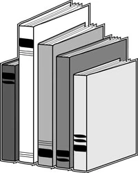 drawing of books