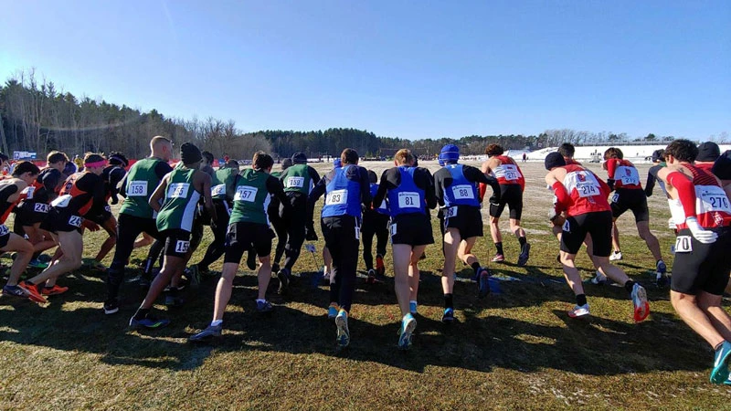 Fredonia runner take off in their 19th place finish at the 2019 Atlantic Regional