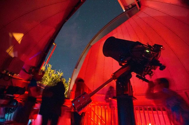 starwatching in the Fredonia observatory