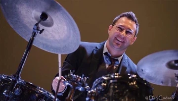 Carmen Intorre Jr. playing the drums