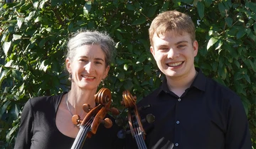 Professor Natasha Farny and sophomore Cade Wyles 