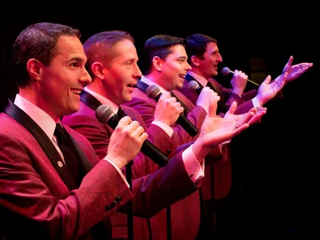 the Four C Notes singing, Rockefeller Arts Center