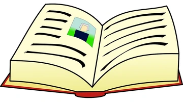 illustration of an open book