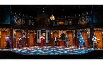 scene from the play "Clue"