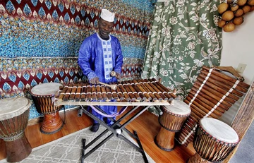 drummer and balafon artist N'Camara Abou Sylla, School of Music, Percussion, Music Performance