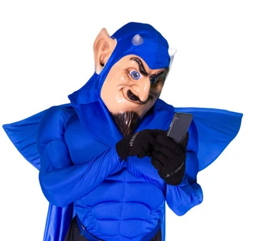Freddy Blue Devil mascot
