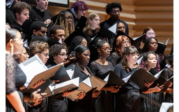 the Fredonia Chamber Choir singing