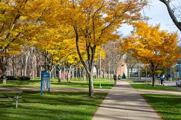 photo of campus in the fall season