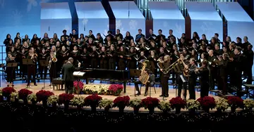 chorus performs in King Concert Hall