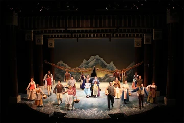 scene from "FROZEN" stage production