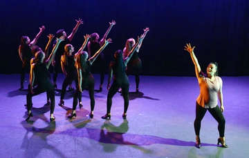 Dancers on stage performing, Dance major, Dance program, Department of Theatre and Dance
