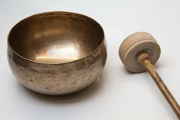 singing bowl and mallet