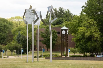 photo of sculpture on campus