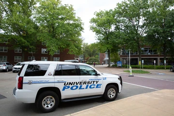 photo of University Police car parked