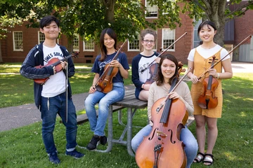 Photo of international students attending Castleman Quartet Program.