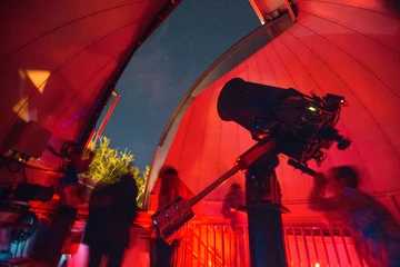 observatory on roof of Science Center