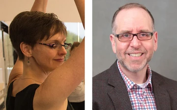 Paula J. Peters (left) and Dr. Michael Clarkson-Hendrix (right).