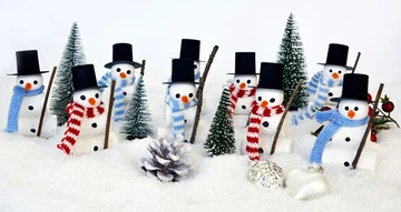 fun photo of snowmen