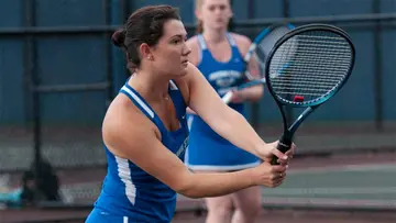 Bernadette Gens playing tennis