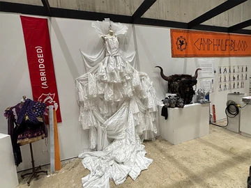 items featured in the exhibit, including costumes