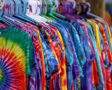 photo of tye-dyed shirts