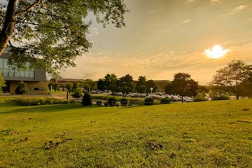 campus at sunset