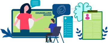 illustration of counseling session