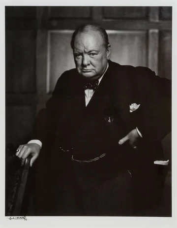 portrait of Winston Churchill by Yousuf Karsh