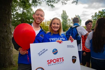 Students from the Sport Management Club