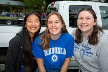 Students participating in Activities Night on campus