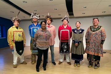 Indigenous Spirit Dancers perform at SUNY Fredonia