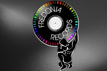 HAIL! Fredonia Records logo on background