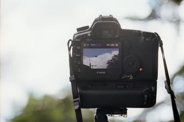 closeup of a digital camera