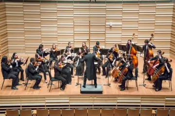 a concert in Rosch Hall