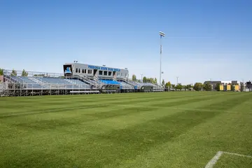 wide image of the bleachers at University Stadium