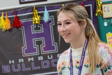 Fredonia student teaching in a classroom during their field experience