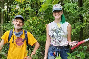 Justine Bloom and Professor Titus, her nominator, featured for Honors Student of the Month September 2021
