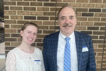 Photograph of Caitlin Tully (left) and Daniel Cherry (right).