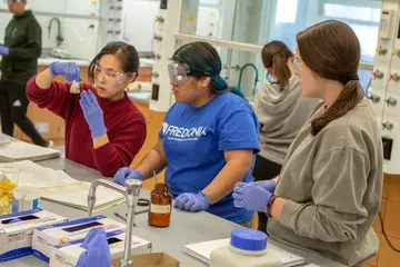 STEM students in chemistry work with the building blocks of the universe
